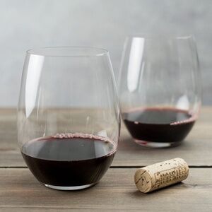 Riedel Crystal Cabernet Merlot O Stemless Glass Set of 2